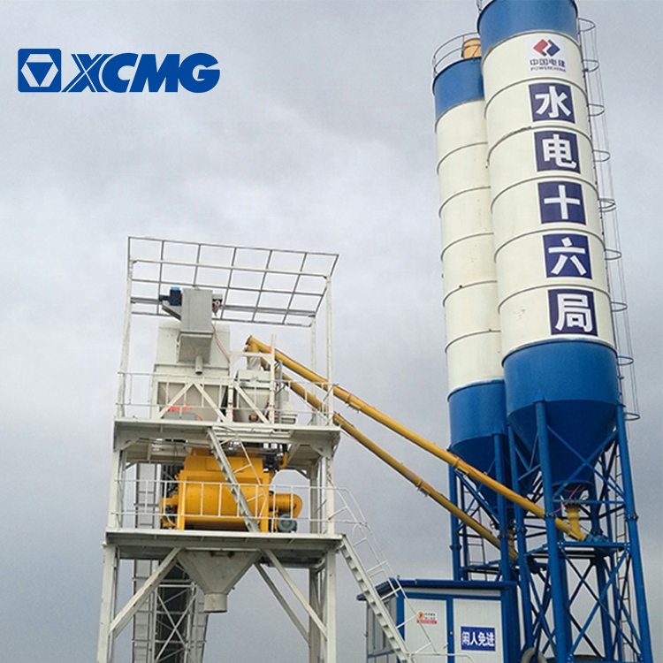 China XCMG hzs90K small concrete batching plant price