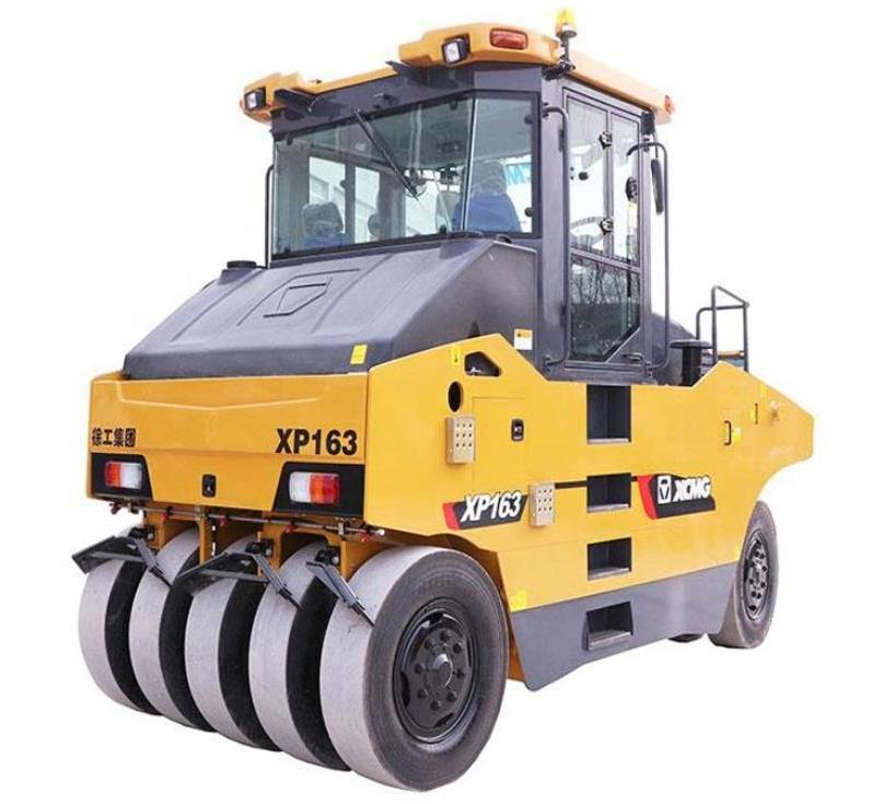 XCMG 16 Ton XP163 Self-propelled Vibratory Static Road Roller for Sale Double Drum Roller Tire Roller 150-300kpa 4-17.5km/h -