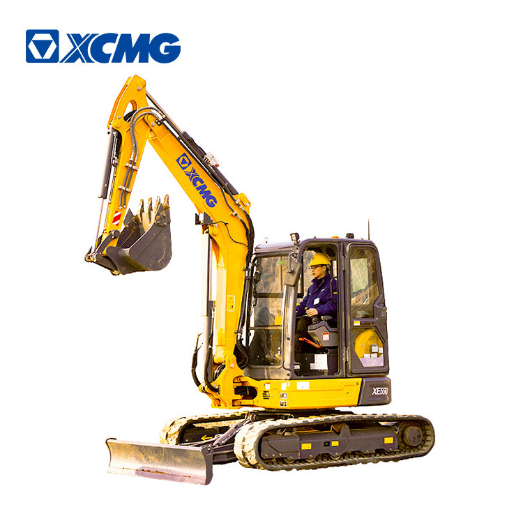 XCMG 5 ton 6 ton excavator mini digger XE55U  small crawler excavators with price for sale