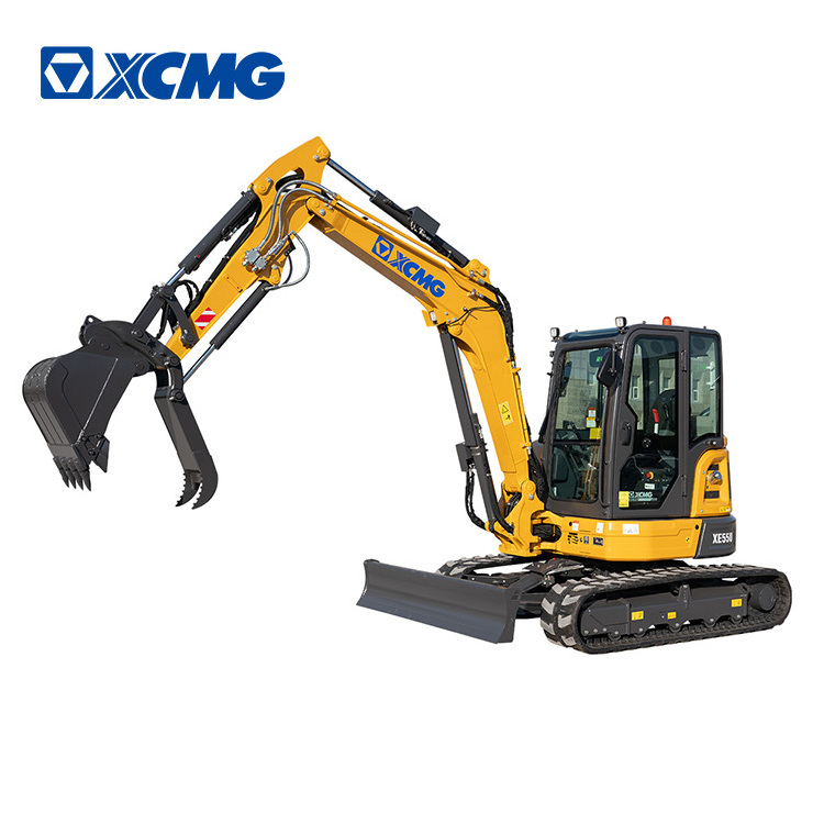 XCMG 5 ton 6 ton excavator mini digger XE55U  small crawler excavators with price for sale