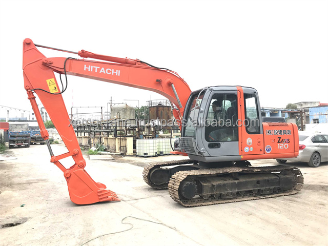 original Engine made in Japan Hitachi excavators, top quality and good price ZX120 12 Ton used hydraulic Excavator for sale