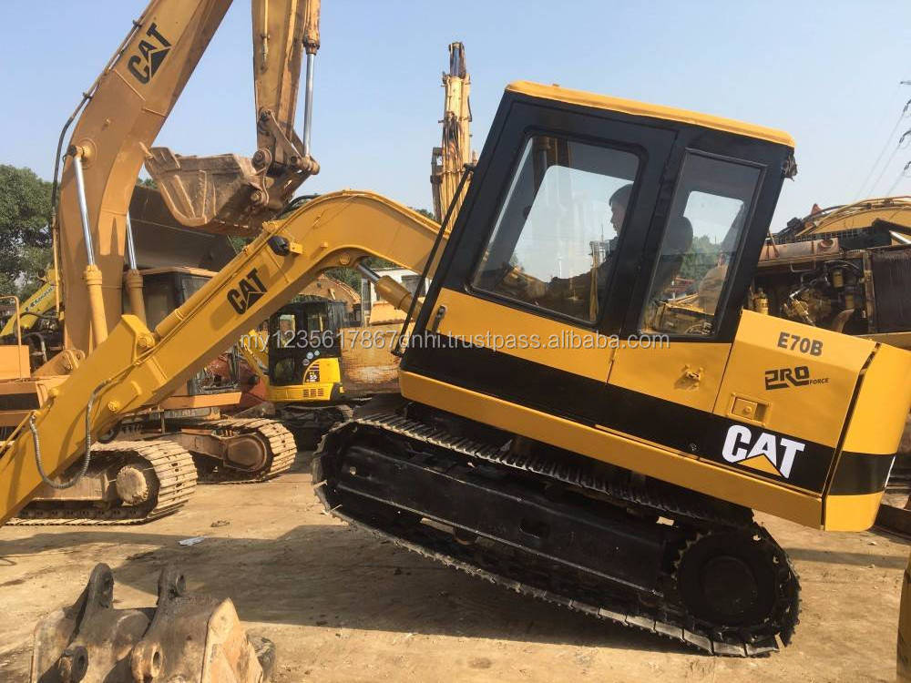 Good Quality Japanese 7 Ton Used Crawler Excavator CAT E70B Caterpillar