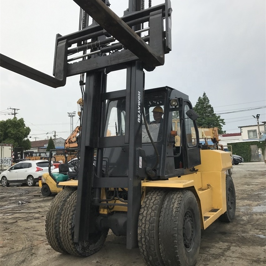 hot sell of 2020, Japanese Komatsu 15 ton FD150 used diesel heavy duty forklift