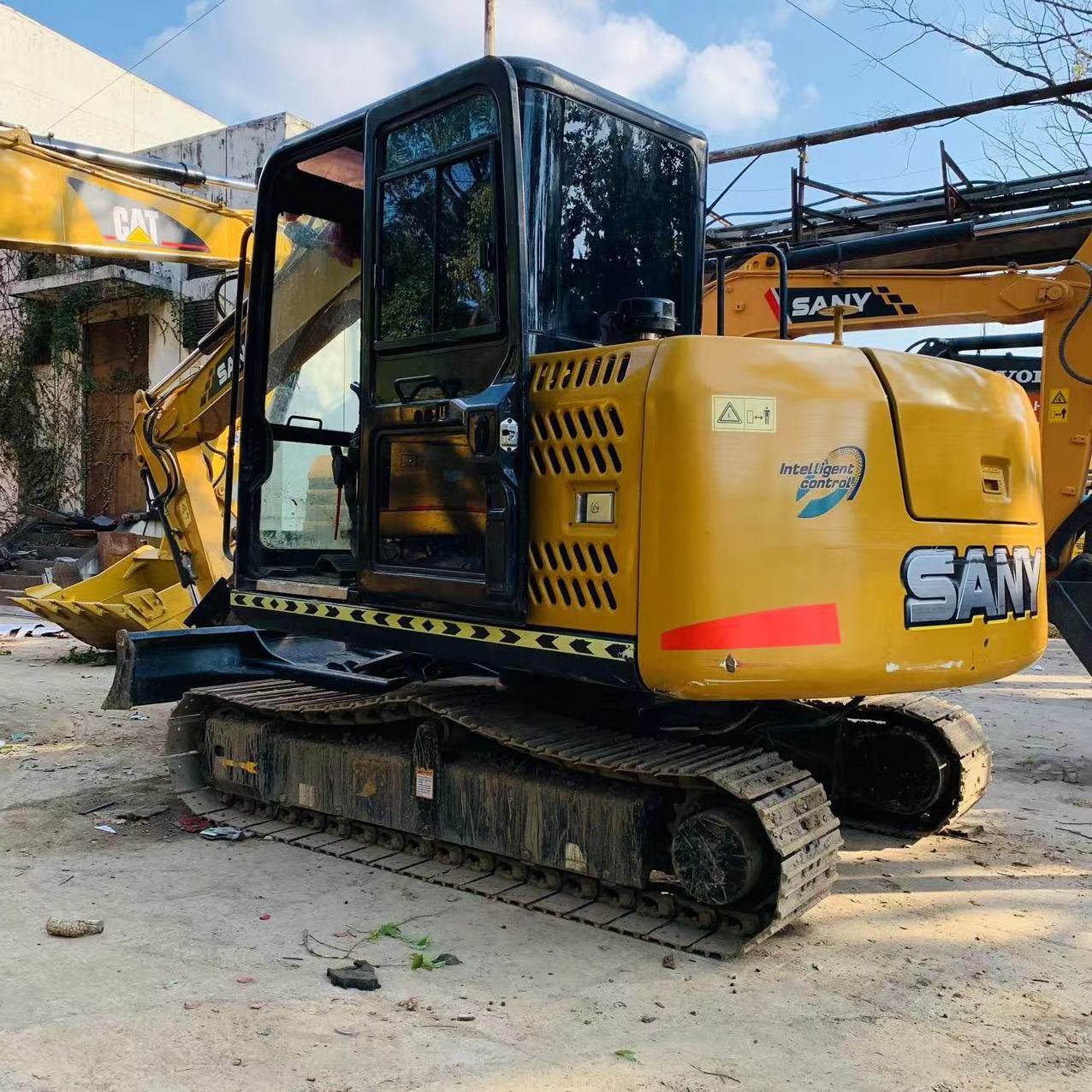 7 ton Sany SY75 Used Sany Mini Excavator SY75C SY75Cpro with blade made in CHINA mini excavator for sale