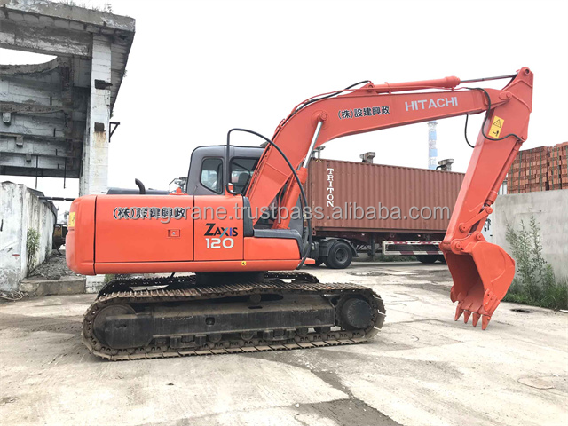 original Engine made in Japan Hitachi excavators, top quality and good price ZX120 12 Ton used hydraulic Excavator for sale