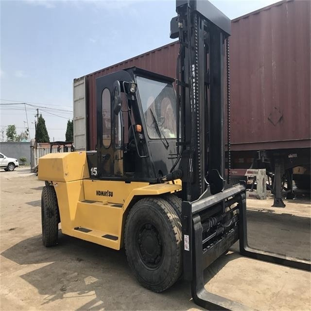 hot sell of 2020, Japanese Komatsu 15 ton FD150 used diesel heavy duty forklift