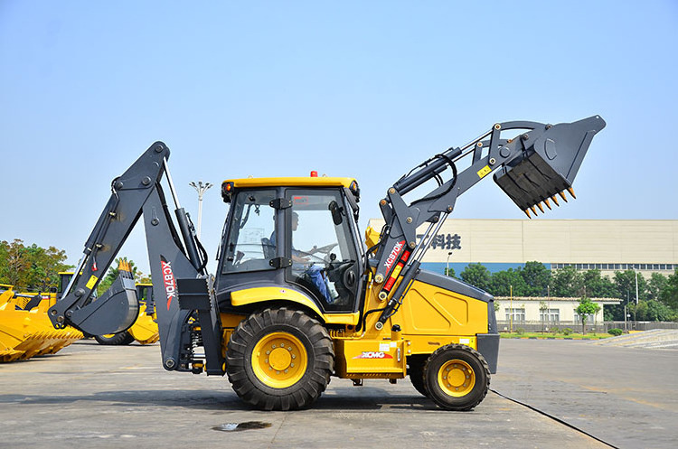 XCMG Official 4WD Front End Loader and Backhoe XC870K Chinese New Mini Wheel Excavator Backhoe Loader for Sale