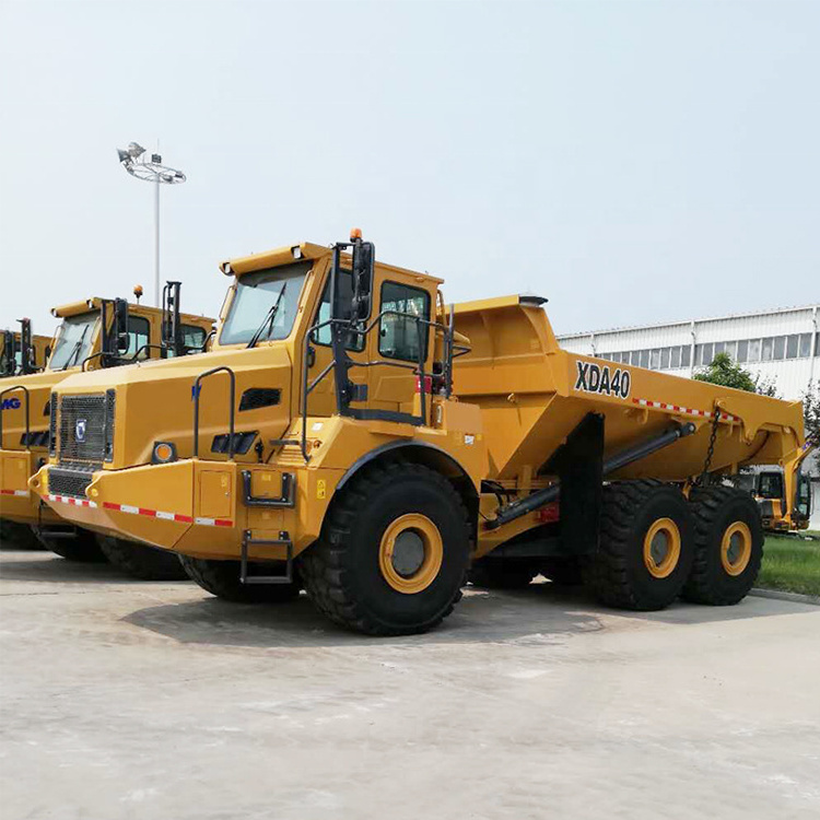 XCMG 40 ton XDA40 6*6 articulated left hand driving coal mining dump truck price for sale