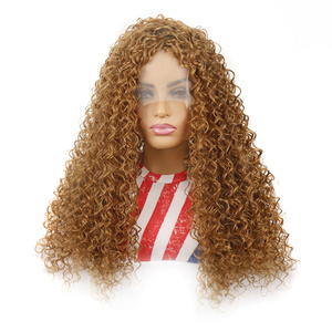 Front Lace Large Curly Wig for Lady Long Mechanism Swiss Lace High Temperature Wire Henan Long Dreadlocks Human Hair for Men Wig