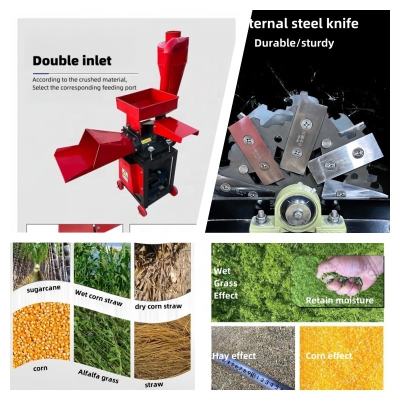 New zimbabwe Farm Multifunction Silage Grinder machine Dry grass Corn Chaff cutter and Hammer mill price