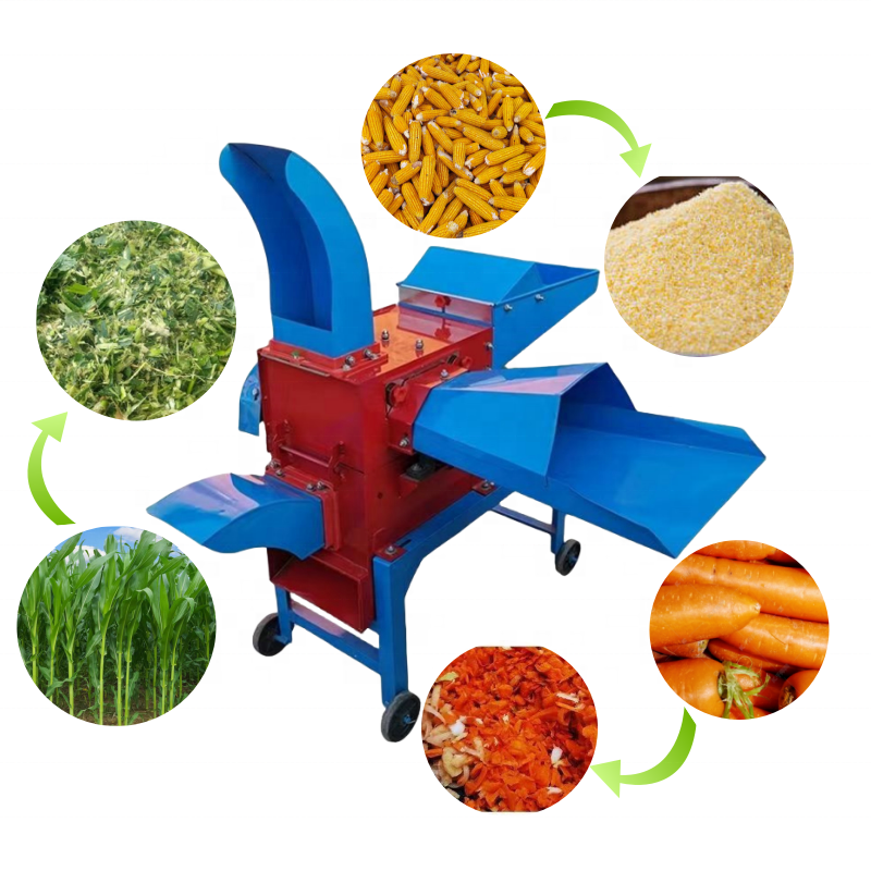 7ZRF Animal feed farm Silage machine Multifunctional Grass Hammer mill Chaff cutters machine