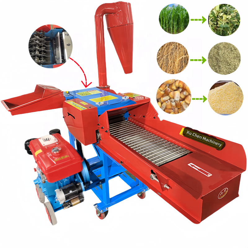 7ZRF Animal feed farm Silage machine Multifunctional Grass Hammer mill Chaff cutters machine