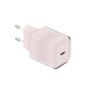 OEM PD 20w 30w super charge usb wall charger USB Type C PD3.0 Transparent integrated color ice block charger