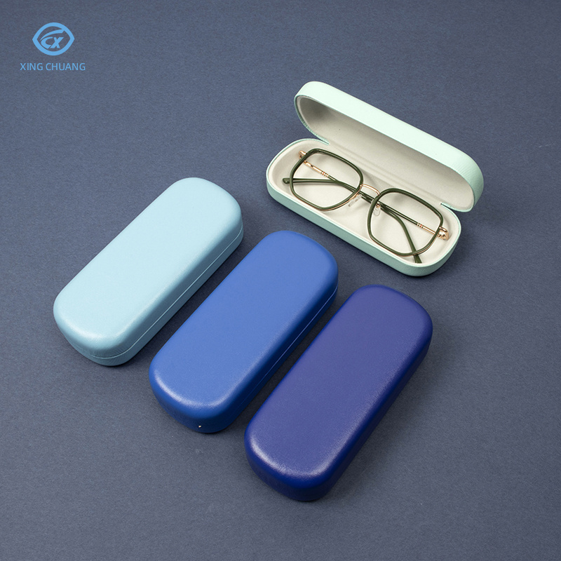 2022 Top Quality fashion glasses case Candy color PU leather glasses case for optical glasses custom brand sunglasses case