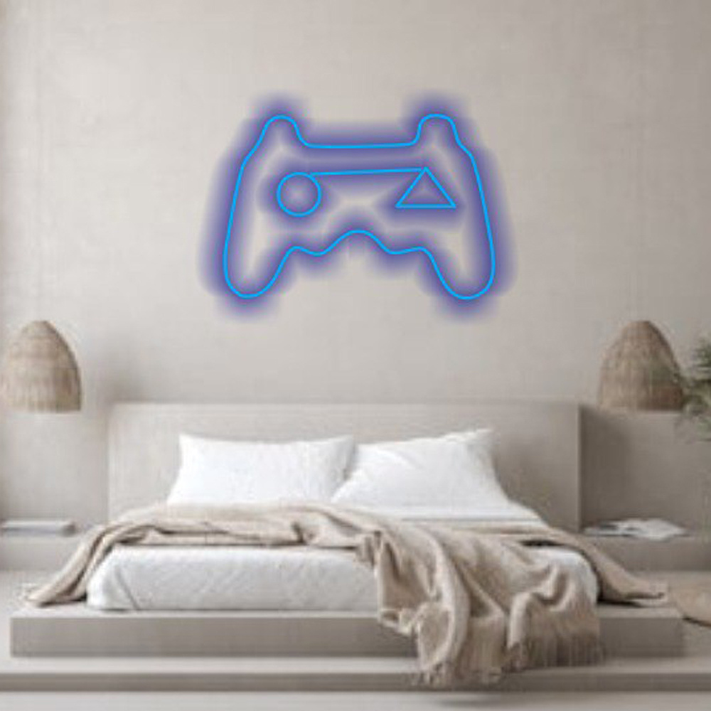 Elevate Your Gaming Haven with a Striking Custom LED Gamepad Neon Sign - Immerse in the World of Gaming