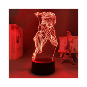 FEMALE TITAN Anime ATTACK ON TITAN Led Lamp Gift Kids 3D Acrylic Night Light Anime LED Light Illusion Nightstand Lamp Night Lamp