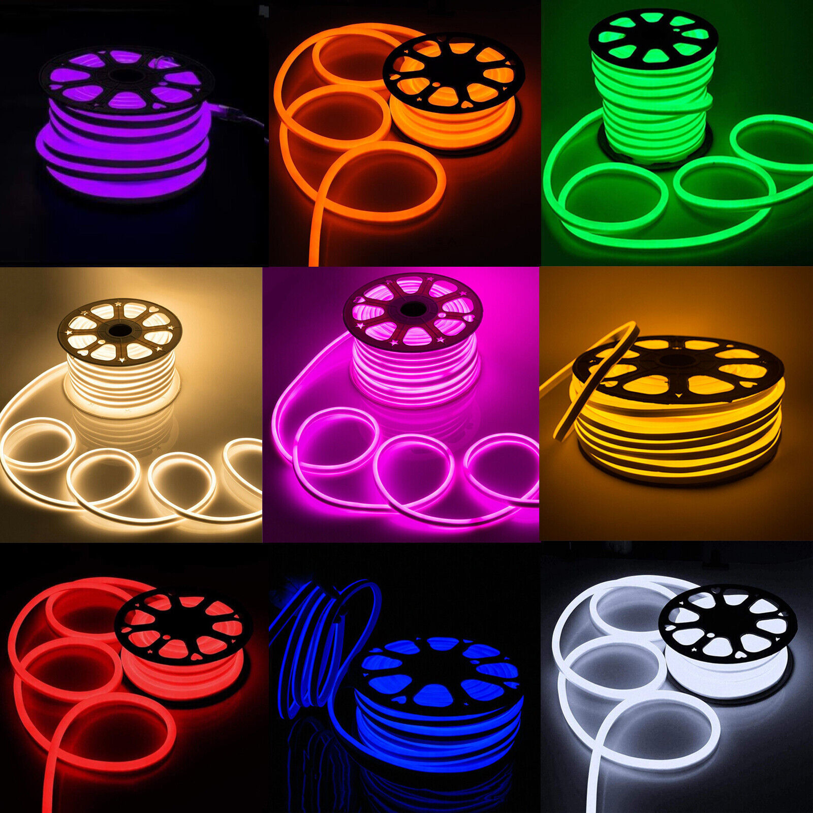 Premium 12V LED Neon Flex: Customize Your Christmas Lights with Cuttable 6*12mm Silicone LED Neon Light Strips