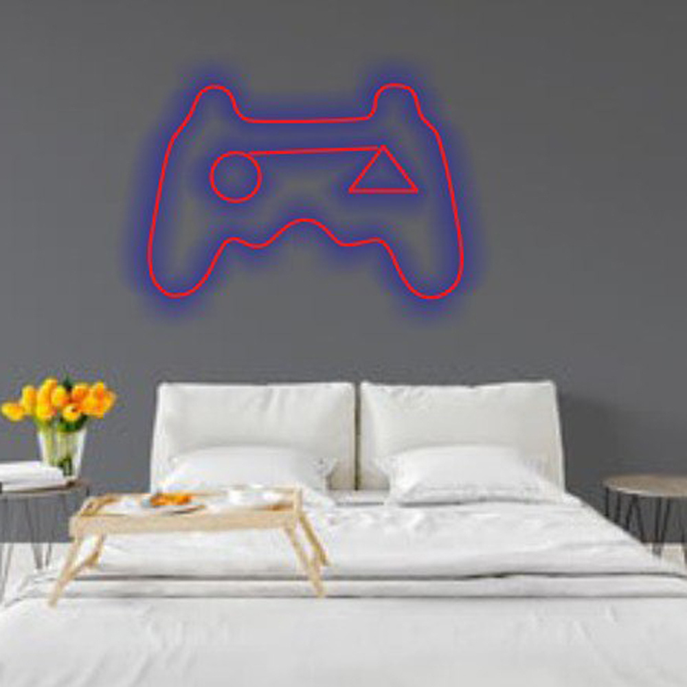 Elevate Your Gaming Haven with a Striking Custom LED Gamepad Neon Sign - Immerse in the World of Gaming