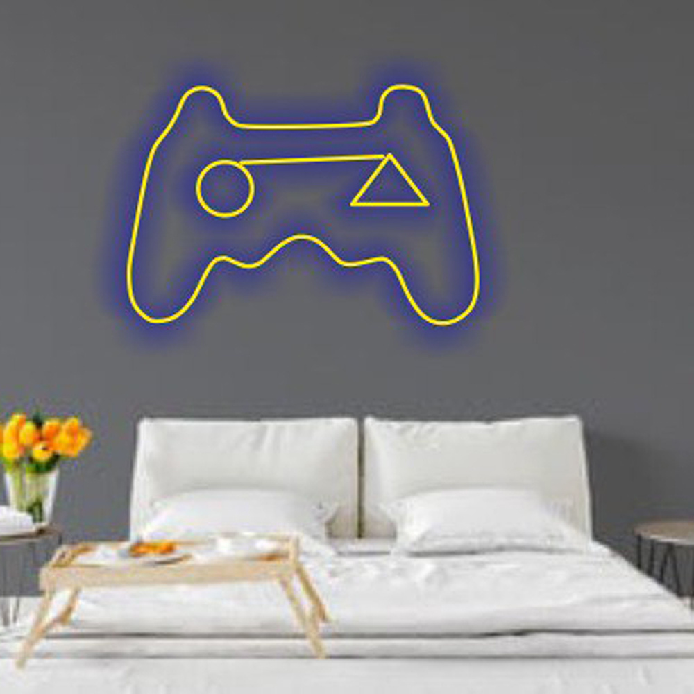 Elevate Your Gaming Haven with a Striking Custom LED Gamepad Neon Sign - Immerse in the World of Gaming