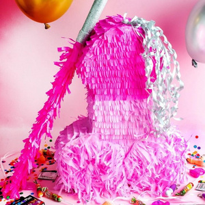 Bachelorette Party Penis Adult Pinata Decor Hot Pink Paper Pecker Pinata