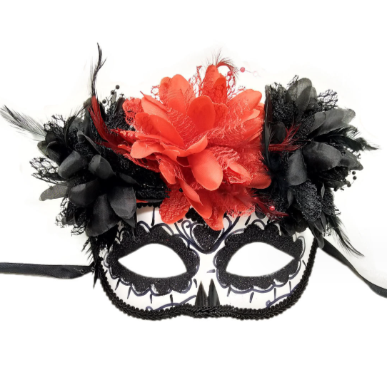 Trading Crafts Product Dyed Best Quality venetian party red masquerade festival feather eyes masks for festive supply