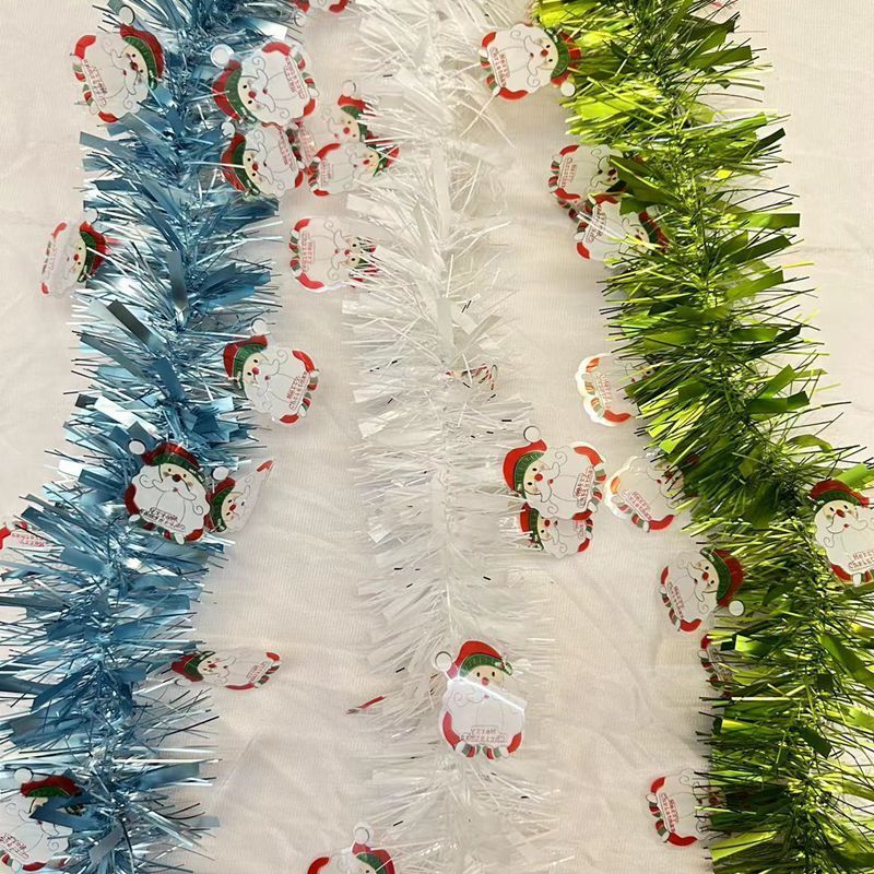 Wholesale Outdoors Party Decoration Plastic Tinsel Glitter Christmas Tinsel Garland