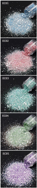 Hot selling Holographic polyester solid chunky mix glitter