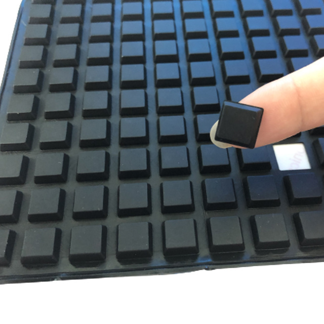 Non Slip Rubber Feet For Furniture Self Adhesive 4mm Hight Black Silicone Bumpers Feet Sound Dampening Bumper Pads