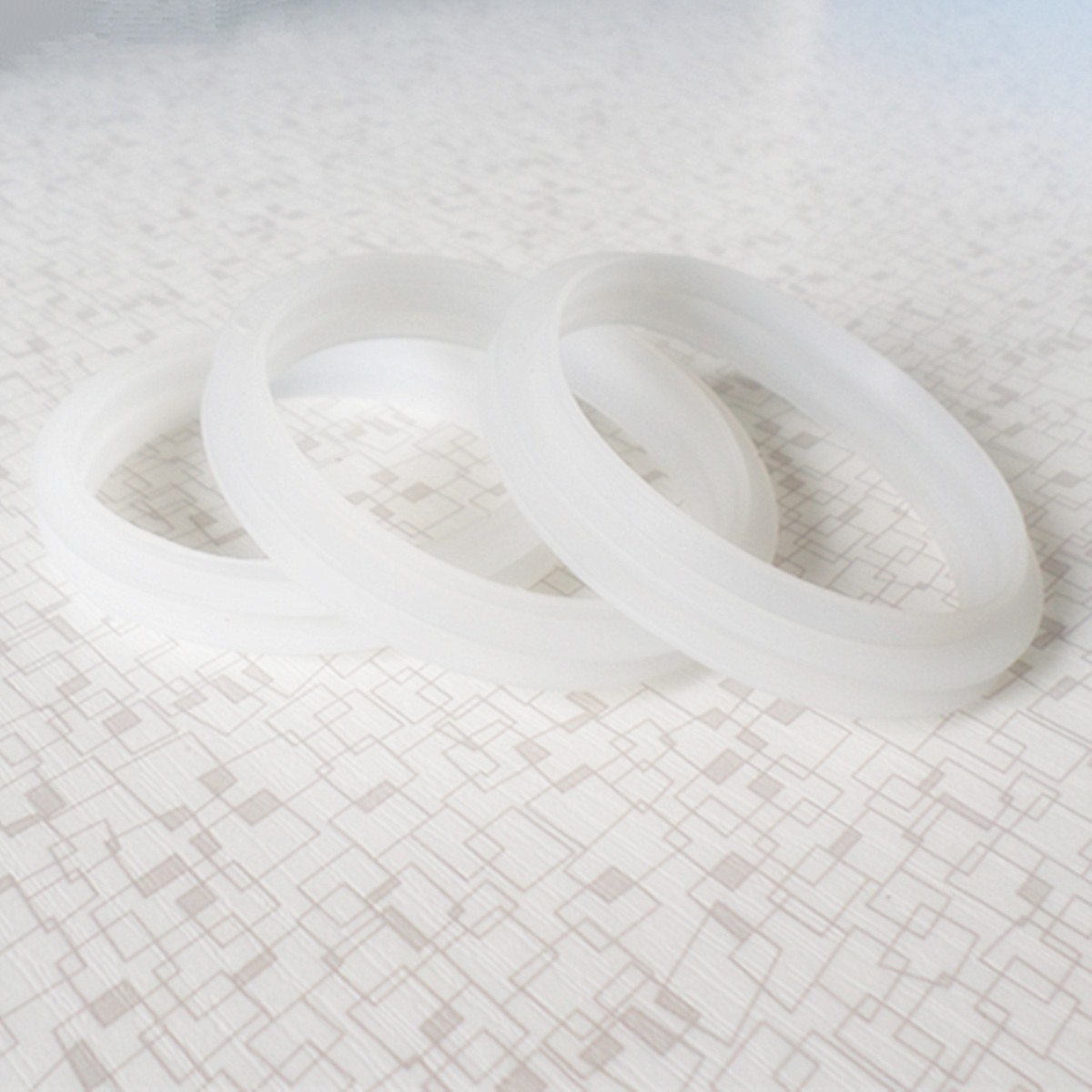 Custom Round Flat Silicone Rubber Washer Silicone Sealing O-ring Gasket for Glass Bottle Cup Lid Storage Jar