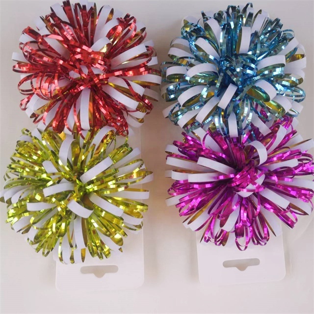 Christmas Tinsel, Tinsel Bow, Gift Bows for Christmas craft decoration bow