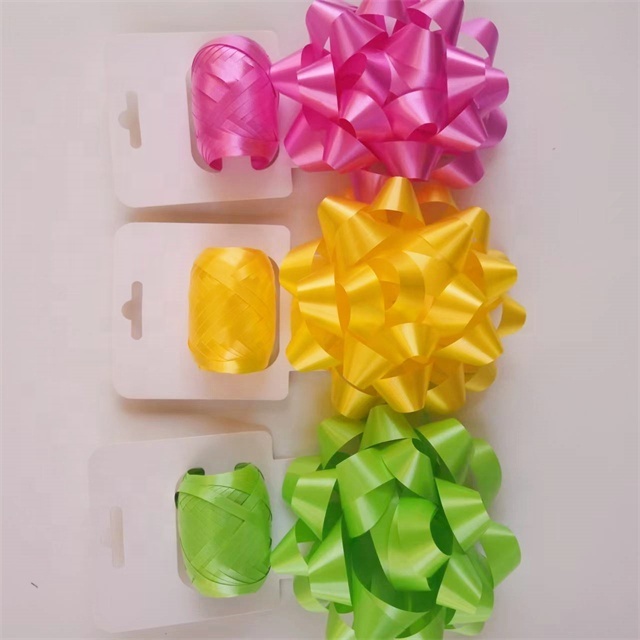 pp clear poly curling ribbon egg