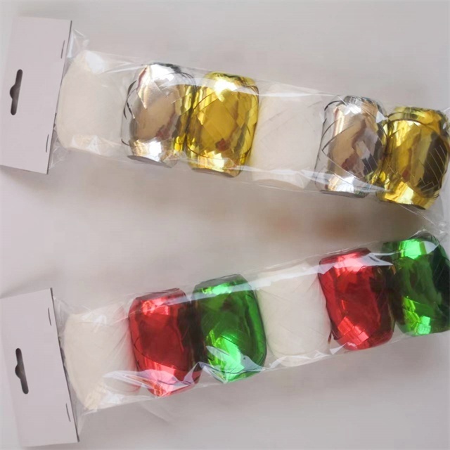 pp clear poly curling ribbon egg