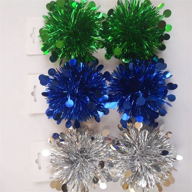 Christmas Tinsel, Tinsel Bow, Gift Bows for Christmas craft decoration bow