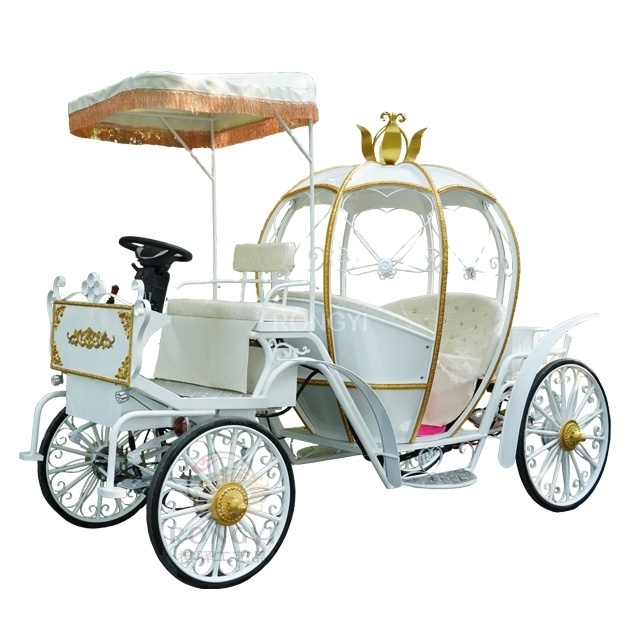 Beautiful Cinderella Pumpkin Horse Carriage/Wedding carriage/electric horseless carriage