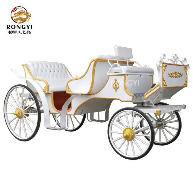 Graceful Pumpkin Cinderella Coach/White Queen Cinderella Pumpkin sightseeing Horse Carriage/Dreamy Wedding Princess Buggy