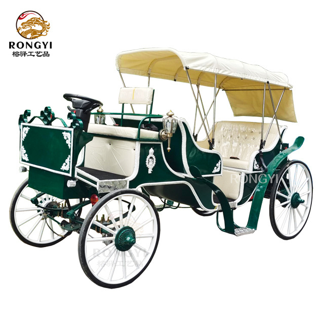 Good price Electric horse Carriage horse wagon/ Wedding Electric Horseless Cart Outdoor Sightseeing carriage/wedding carriage