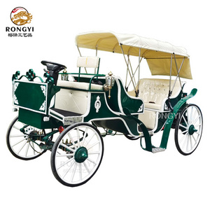 Good price Electric horse Carriage horse wagon/ Wedding Electric Horseless Cart Outdoor Sightseeing carriage/wedding carriage