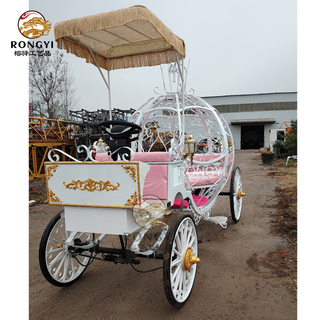 New Christmas gift pumpkin carriage electric horse carriage/beautiful pumpkin  horse carriage /Royal Luxury Wedding Carriage