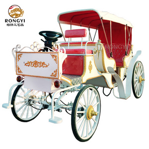 beautiful classic sightseeing horse carriage elegant electric royal wedding carriage vehicle Leisure travel horse cart