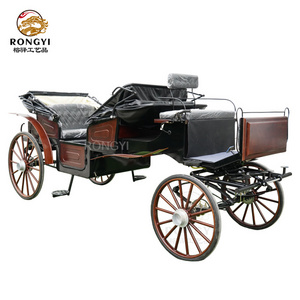 Electric Luxury Double Row Sightseeing Drawn Horse Carriage/New Sightseeing Horse Carriage Visiting Horse Carriage