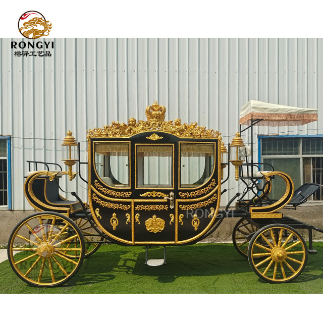 Factory price wholesale Royal Family Horse Carriage/ Electric Wedding  sightseeing Horse Carriage