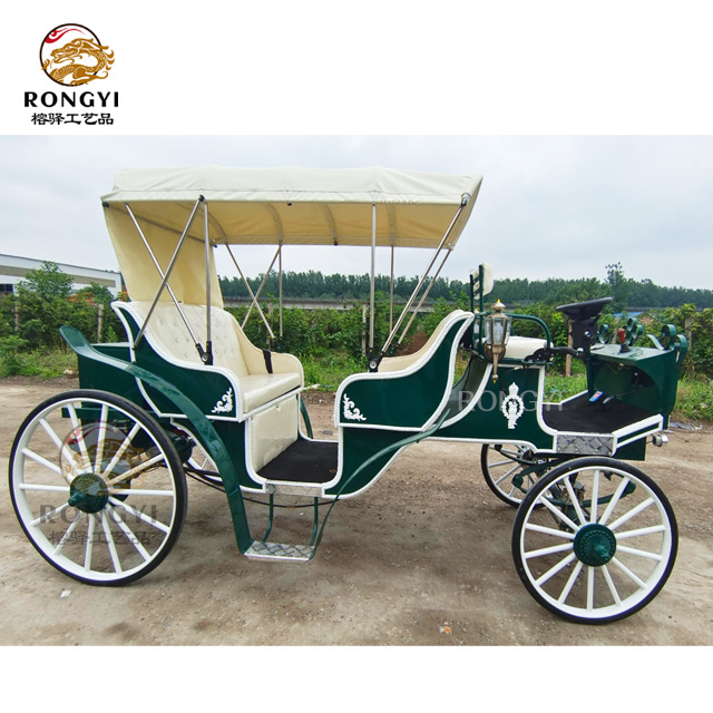 Good price Electric horse Carriage horse wagon/ Wedding Electric Horseless Cart Outdoor Sightseeing carriage/wedding carriage