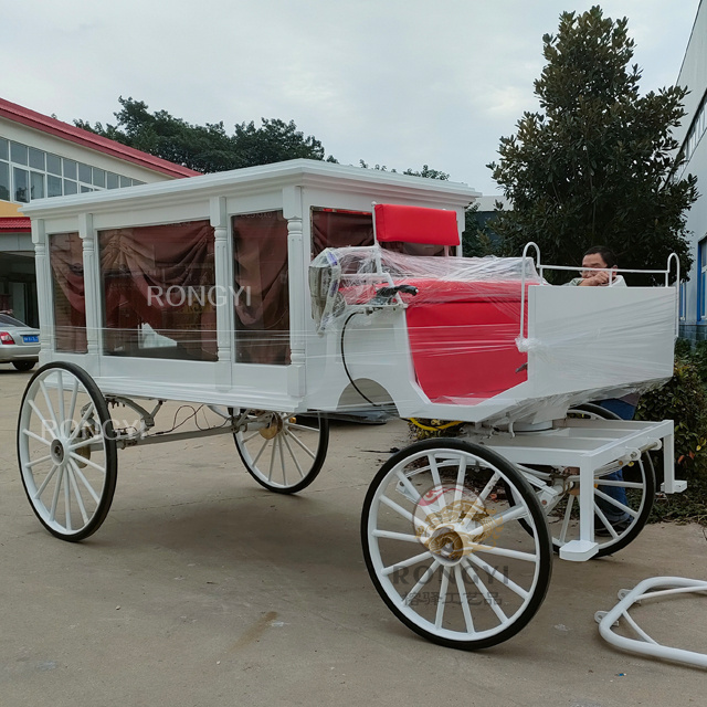 Customized funeral horse carriage/classic funeral supply/ A Horse-Drawn Carriage Hearse