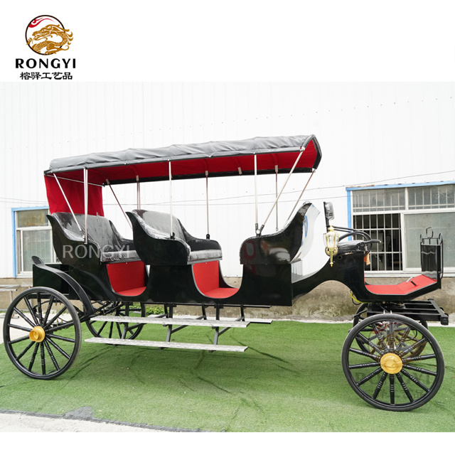 Charming  Romantic horse chariot Royal electric horseless carriage Cinderella horse drawn Pumpkin carriage