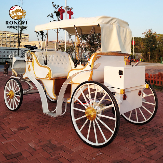 Luxury four wheels Scenic Sighting Truck sightseeing horse carts electric buggy sightseeing carriage/wedding horse carriage