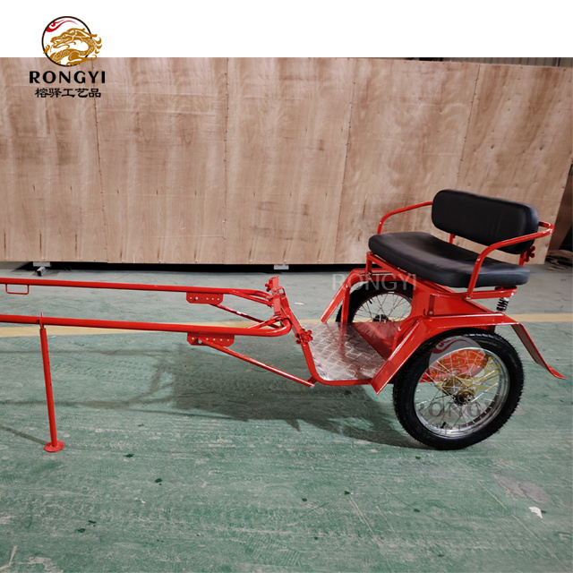 Factory Direct Sale Luxury Mini Marathon Pony Cart Horse Drawn Carriage /jinrikisha/hand pulled rickshaw