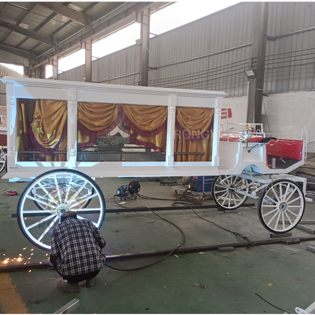 Customized funeral horse carriage/classic funeral supply/ A Horse-Drawn Carriage Hearse