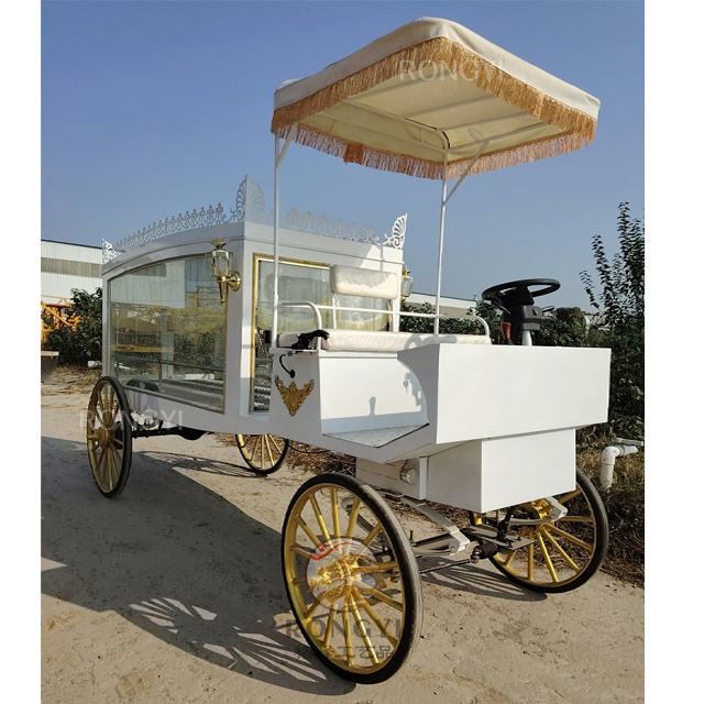 Electric funeral horse carriage/casket carriage/Cinderella funeral hearse carriage for sale