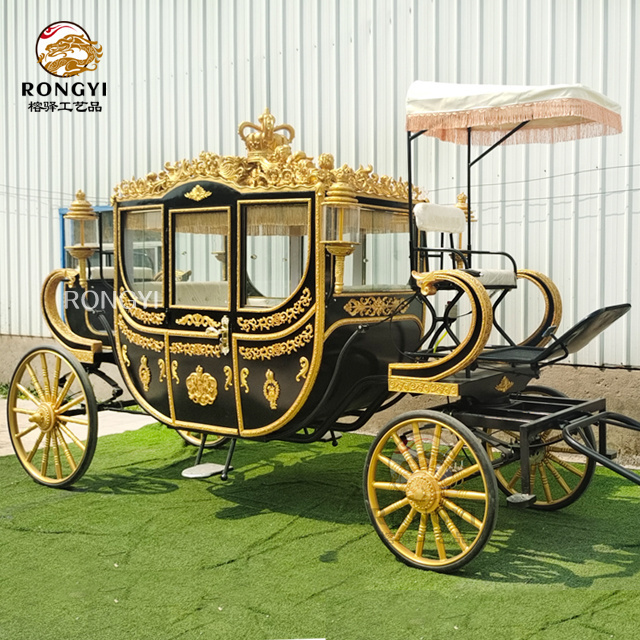 Factory price wholesale Royal Family Horse Carriage/ Electric Wedding  sightseeing Horse Carriage