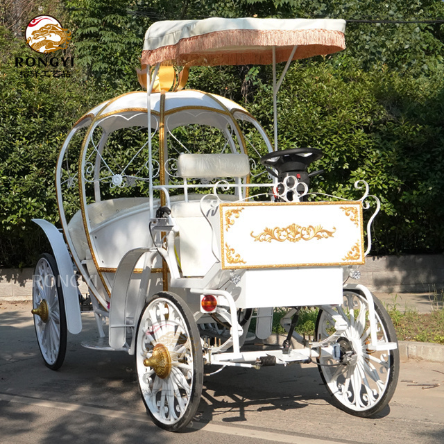 Beautiful Cinderella Pumpkin Horse Carriage/Wedding carriage/electric horseless carriage